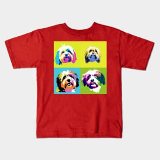 Havanese Pop Art - Dog Lover Gifts Kids T-Shirt